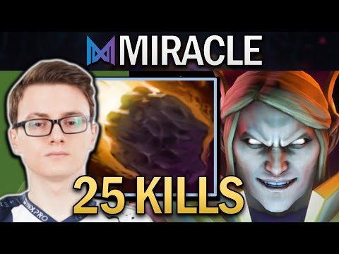 Invoker Dota 2 7.32 Gameplay Nigma.Miracle with 25 Kills and Insane Skill - TI12