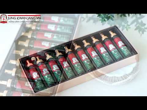 Video Mở Hộp Nước Hồng Sâm Jung Kwan Jang Vital Tonic 10 ống x 20ml