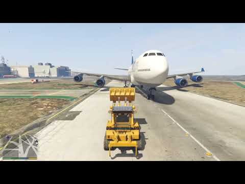 GTA V / Plane VS Bulldozer