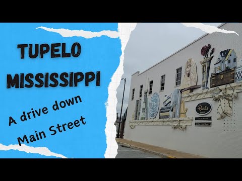 Driving through Tupelo, Mississippi 🚨Murals, Elvis Presley Birthplace and Zebras