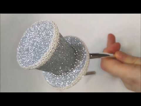 Шляпка из фоамирана | Шляпка из фоамирана с глиттером | Шляпка из декоративного фоамирана