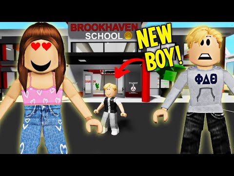 MY GIRLFRIEND LIKES THE NEW BOY IN SCHOOL!! **BROOKHAVEN ROLEPLAY** | JKREW GAMING