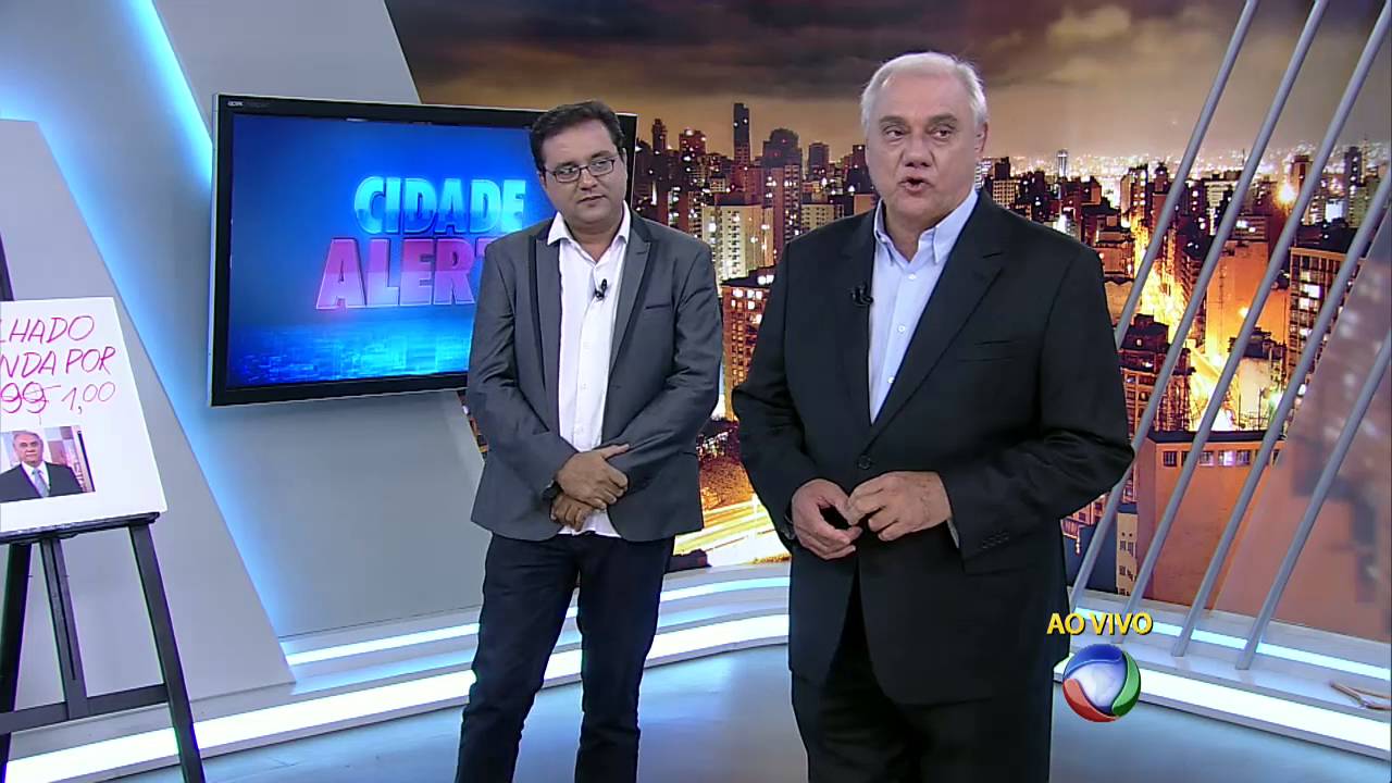 Geraldo Luis visita Marcelo Rezende no Cidade Alerta