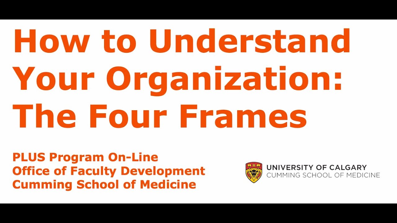 How to Understand Your Organization (The Bolman and Deal Framework)