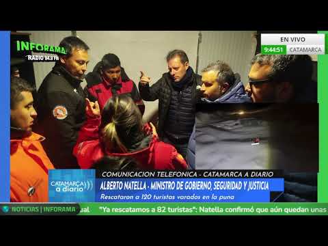 🎥 ALBERTO NATELLA - RESCATARON A 120 TURISTAS VARADOS POR EL TEMPORAL | CATAMARCA A DIARIO