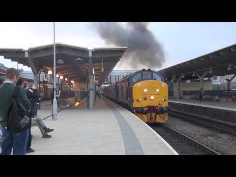 37425 departs derby in style - 1K11 1941 Derby - Crewe 25/08/13