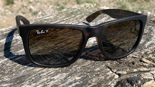 Ray-Ban Justin Matte Tortoise Polarized Brown Gradient: Very Stylish & Comfortable Sunglasses