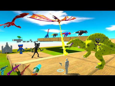 SPONGEBOB SPINOSAURUS FPS AVATAR RESCUE MISSION - Animal Revolt Battle Simulator