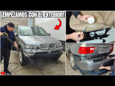 ✅ Proyecto BMW X5 3.0i "100.000km" | Interior terminado + preparación para PULIDO!