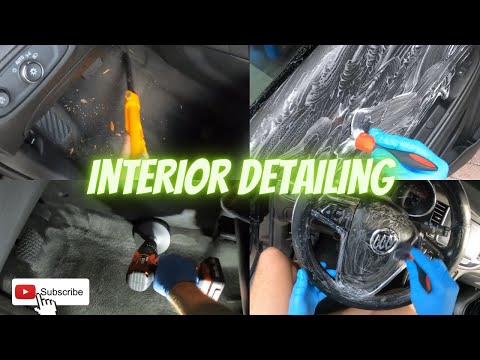 How to detail and clean a cars interior!!