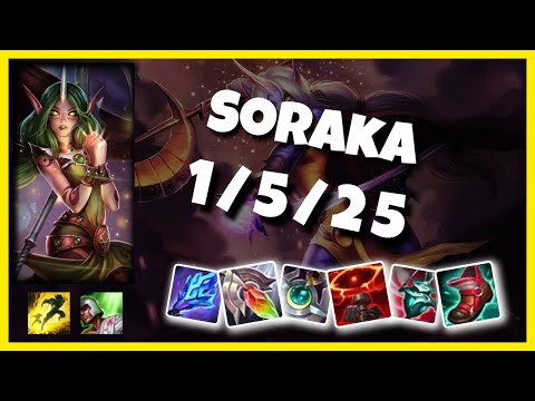 Soraka Challenger Gameplay S11 Replay 11.4 Support (1/5/25) - TURKISH
