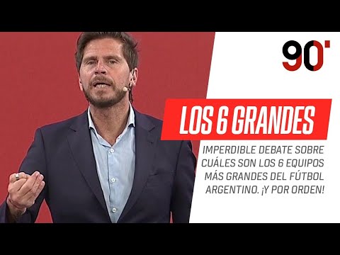 ¡IMPERDIBLE! El equipo de #90MinutosESPN y su ranking sobre los 6 clubes más grandes de Argentina