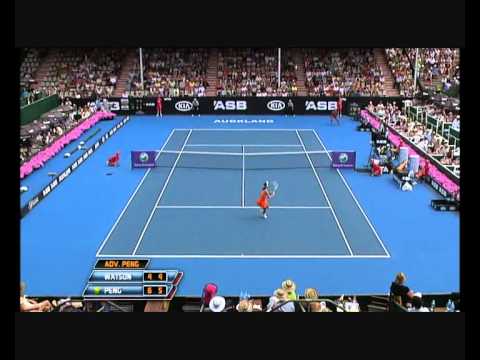 Heather Watson vs Shuai Peng Auckland 2011 - Incredible Match Point!