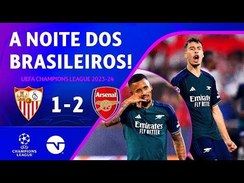 Gols e lances de Sevilla x Arsenal