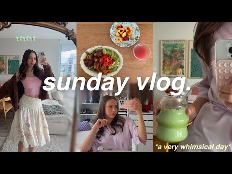 SUNDAY RESET ROUTINE 🧚 cleaning, baking, cooking, self care, + filling my own cup for happiness !