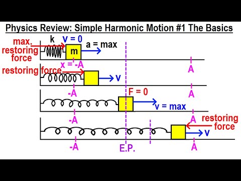Physics Review Simple Harmonic Motion 1 The Basics