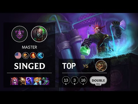 Singed Top vs Renekton - NA Master Patch 11.24
