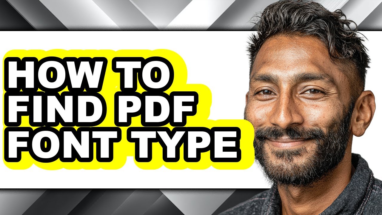 How to Find Pdf Font Type (updated)