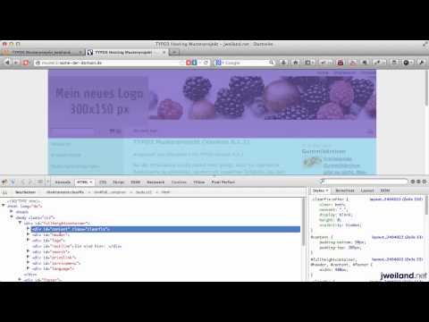 TYPO3 Musterprojekt - Teil 5: Eigenes Logo verwenden