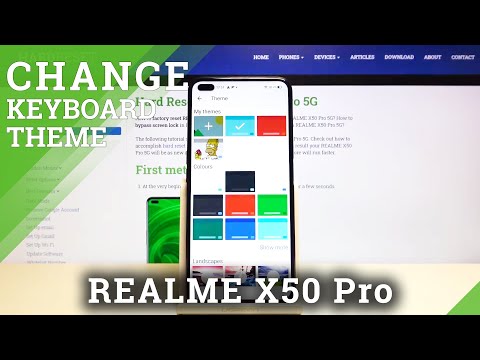 How to Add Picture as Keyboard Background in Realme X50 Pro – Customize Keyboard Theme