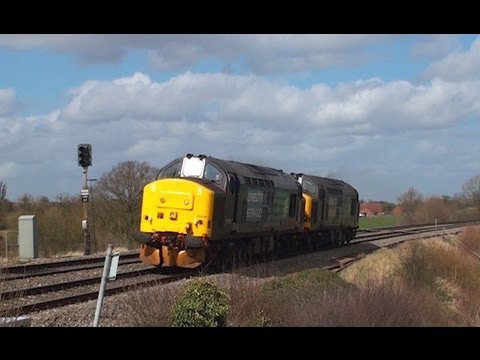 DRS Class 37s on Nuclear Flask Duties 16th April 2013