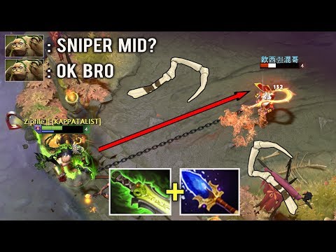 Epic Pro Pudge Mid Delete Sniper by Zipfile Instant Shotgun Delete Dota 2