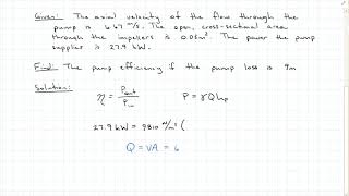 Work and Energy of Moving Fluids (Power Equation)
