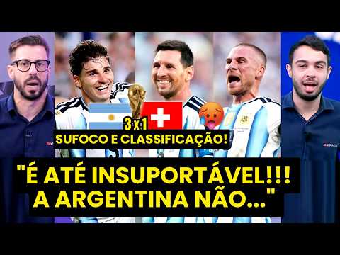 “ISSO PRECISA SER DITO, cara! A ARGENTINA nessa COPA ESTÁ FLERTANDO com…” | 3 a 1 na SUÍÇA!