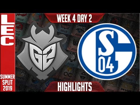 G2 vs S04 Highlights | LEC Summer 2019 Week 4 Day 2 | G2 Esports vs Schalke 04