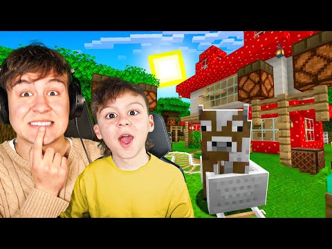 My LITTLE BROTHER PLAYS MINECRAFT?!