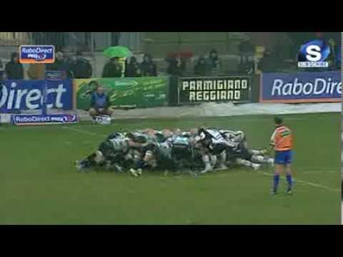 Mat Berquist 3rd Penalty - Zebre v Benetton Treviso 4 January 2014