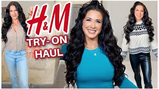 H&M WINTER TRY-ON HAUL ❄️ | cozy aesthetic knitwear, dresses + activewear favs *best finds*