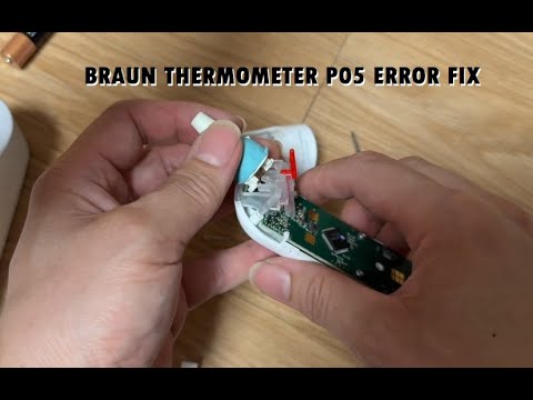 브라운 체온계 자가 수리 P05 에러 braun thermometer P05 error self fix