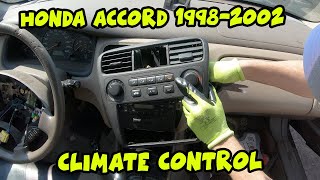 Honda Accord 1998-2002 Climate Control Removal Tutorial