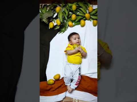 Mango Theme Baby Photoshoot #trending #ytshorts #babyphotoshoot