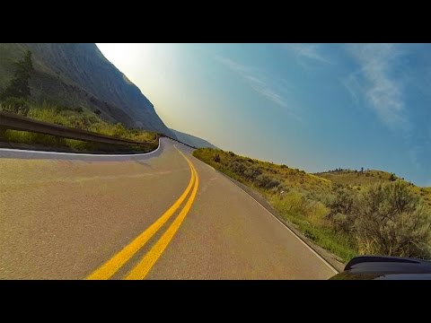 Yellowstone Motorcycle Ride: Gardiner River Canyon uncut