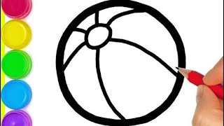 How to Draw a Ball Step by Step | Easy and Trending Ball Drawing for Beginners