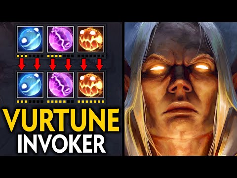 VURTUNE INVOKER vs TINY MID | EPIC COMBO CATACLYSM + CHRONOPHERE | Dota 2 Invoker