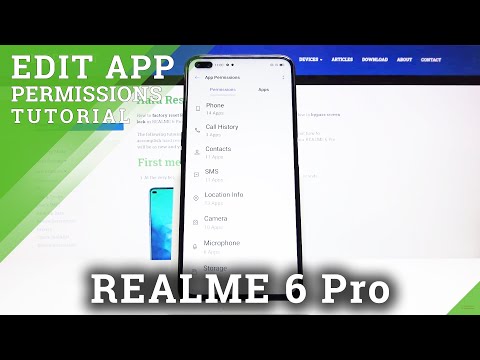 How to Find App Permissions in REALME 6 Pro – Enter Permissions Section