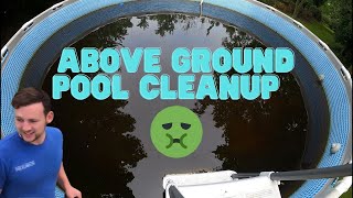 Black water!! Above ground pool cleanup