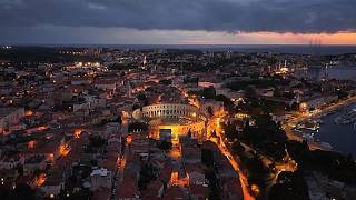 Antik Roma kenti Pula, çağdaş ışık sanatıyla yeniden ışıldıyor
