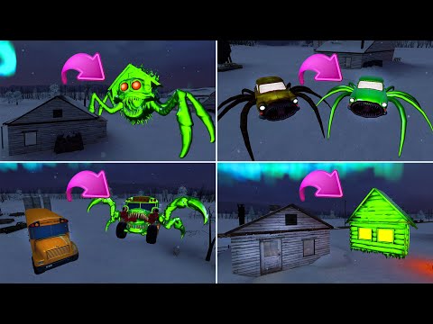 EVERYTHING TURN INTO MEGAMIX COLOR MONSTERS: HOUSE HEAD, CAR EATER, BUS EATER... in garry's mod