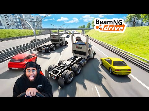 DRIFTING THROUGH TRAFFIC IN TRUCKS SHOULDN’T BE THIS FUN lmaooo