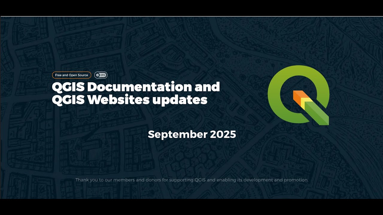 QGIS Documentation and Websites updates - September, 2025