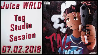Juice WRLD Recording &quot;Tag (V1) / Emotional Combat&quot; - Full Studio Session &amp; Song - 07.02.2018