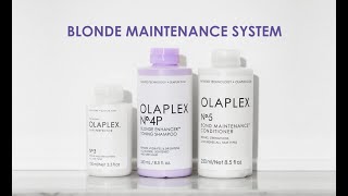 How to use the OLAPLEX Blonde Maintenance System