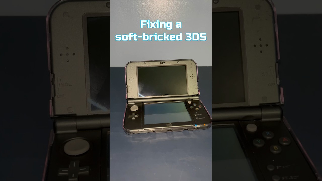 Fixing a soft-bricked 3DS #nintendo3ds #shorts