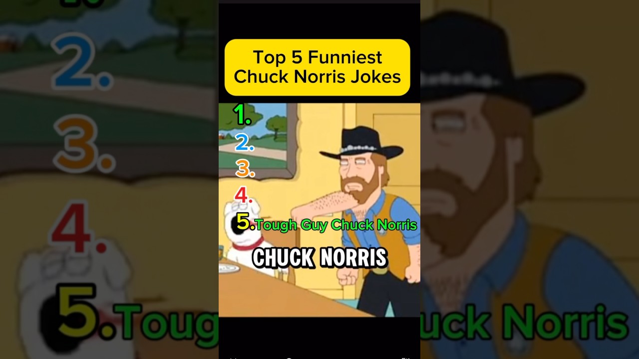 Top 5 Funniest Chuck Norris Jokes (Wait For #1) #shorts #chucknorris #funnycelebrities #top5