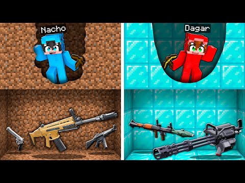 Encontré ARMAS ENTERRADAS en Minecraft!
