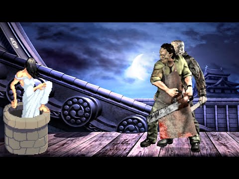 ELLA (Samara The Ring Girl) vs LEATHERFACE & JASON VOORHEES - Highest Level Amazing Fight!